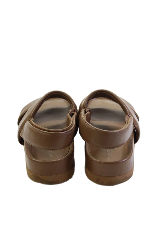 Sandalias Vince para mujer de cuero acolchadas marrón talla 8 medianas Foto 3 de 4