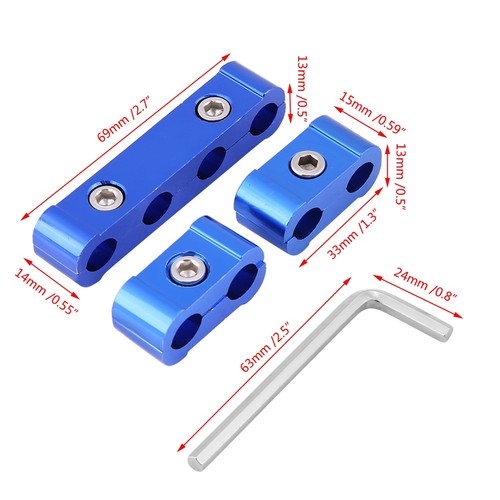 12Pcs Car Braided Spark Plug Wire Hose Separator Clamp Fitting For 8mm 9mm 10mm - Picture 9 of 10