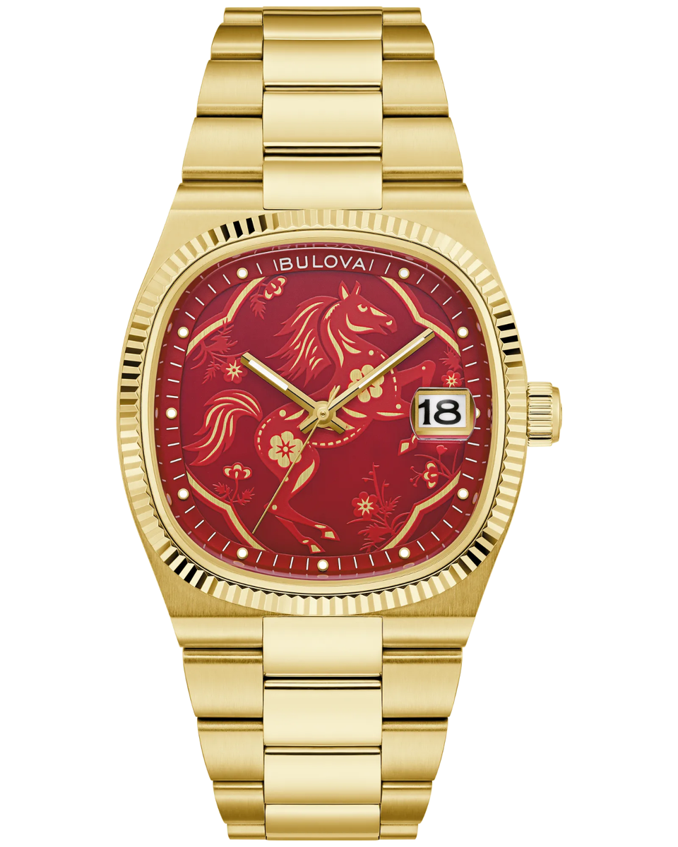 Brand New Bulova 97B242 Super Seville Red Dial Limited 