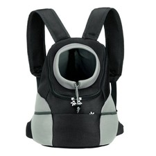 Dog Backpack Carrier Front Chest Pet Hiking Carrying Bag Up to 11lbs Black