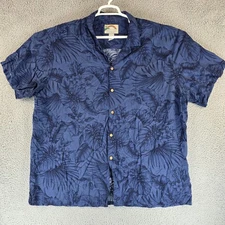 Vintage Paradise Found Hawaiian Shirt Mens 3XL Floral Island Rayon Camp Aloha