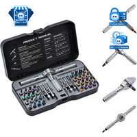 Ratschen Schraubendreher Set 40 In 1 Mit Flexibler Welle Und S2-Stahlbits