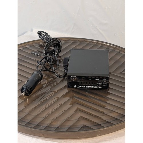 Cobra Trapshooter Radar Detector Vintage Black Dash Mount Car Speed Detection