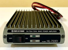Tokyo Hy-Power HL-722D Dual Band 2m/70cm Power Amplifier DC 13.8V