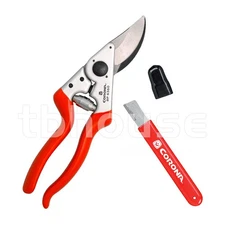 CORONA MAXFORGED STEEL BLADE angled BYPASS HAND PRUNER bp 6360 + SHARPENING TOOL