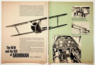 1968 Air Progress Grumman Aircraft Aviation Magazine Article Pages