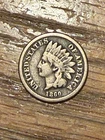 1860 Indian Head Cent Penny, Semi-Key Early Date, Details