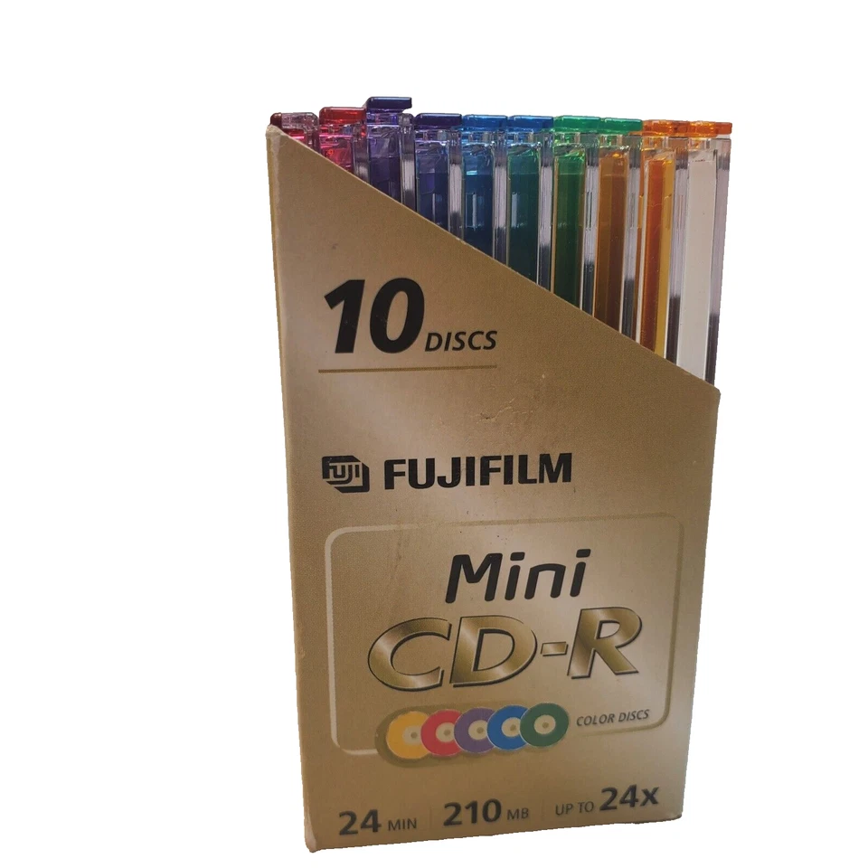 Fujifilm Mini CD-R Discs 24 Minutes 210 MB 24X Color Discs 10 - Image 4 of 4