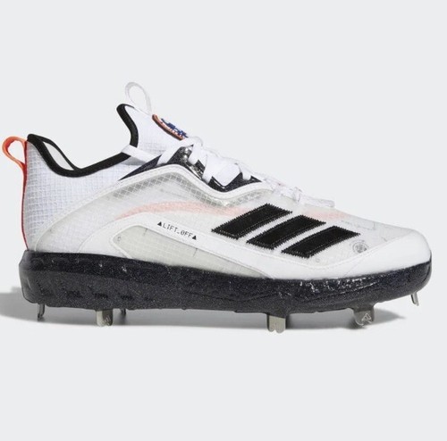 Adidas Icon 6 Liftoff Baseball White Black Cleats Shoes Men's Sz 13.5 