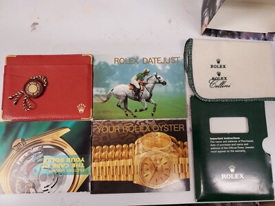 ROLEX: Red, Leather & Logo Watch Case/Box Set | eBay