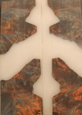 Stabilized Maple Burl for Knife Scales, Pistol Grips, etc 1264 