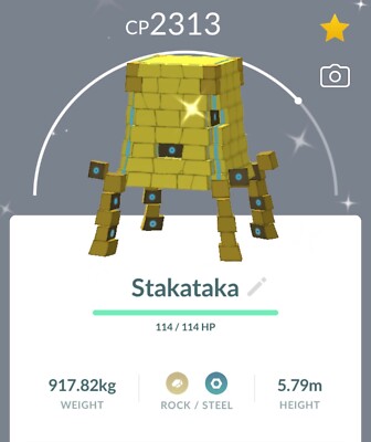 Shiny Stakataka Pokémon Go