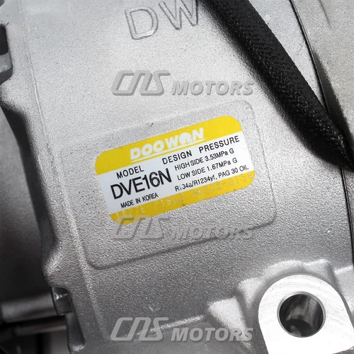 DOOWON GENUINE OEM A/C Compressor DVE16N for 2019-2021 Hyundai Tucson 97701D3750 - Picture 9 of 12