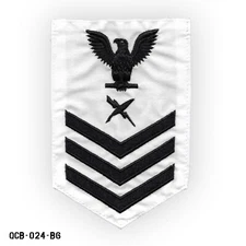 US Navy PO1 Petty Officer First Class Cryptologic Tech ~ White ~ Vanguard USA