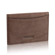 Leather Thin Card Holder, Slim ID Case Small Credit Card Wallet for Men  Women