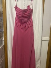 B 2 pink formal long dress new with tags size 12