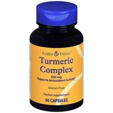 Turmeric Curcumin 500 mg 60 Caps  Foster&Thrive NEW EXP 06/2027 Free Shipping
