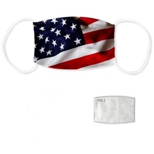 American Flag FACE MASK Reusable Washable Unisex Face Cover USA Seller