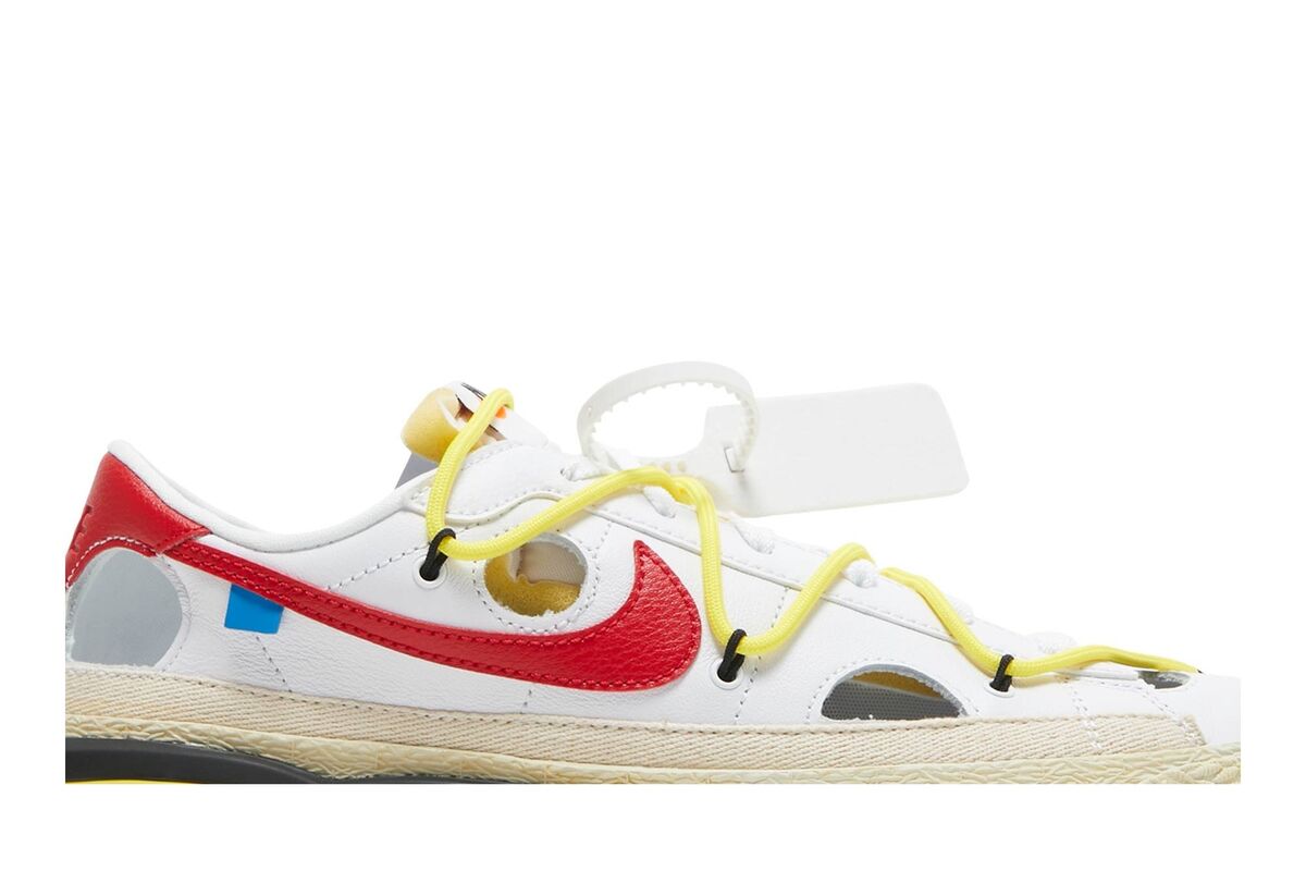 Size 10 - Nike Off-White x Blazer Low White University Red Size 10 - Nike Off-White x Blazer Low White University Red