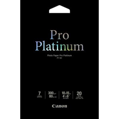 Canon Fotopapier Premium PT-101,10x15cm,20 Blatt 300 g/m²,Druckerpapier,Glossy
