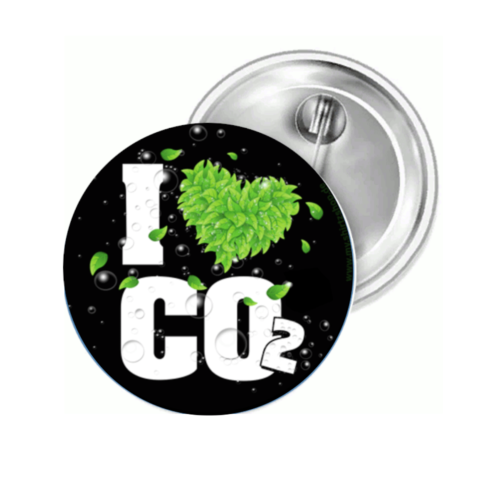 I love CO2 Pflanzennahrung Kohle Button Anstecker Aufkleber Aufnäher Auto Magnet - Bild 1 von 6