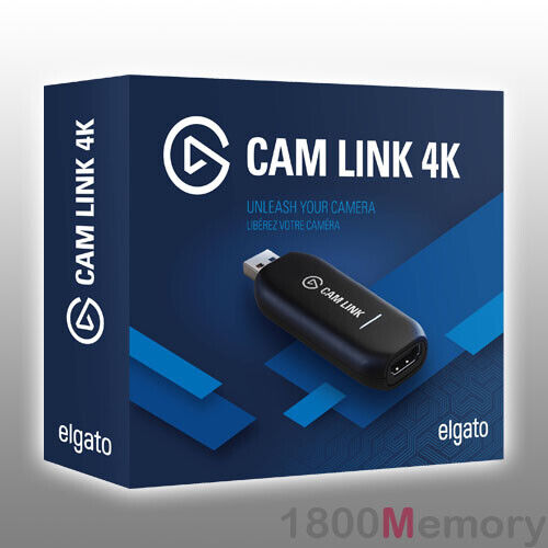 Elgato Cam Link 4K Compact HDMI USB 3 Capture Live Stream Record CamLink Black Elgato Cam Link 4K Compact HDMI USB 3 Capture Live Stream Record CamLink Black