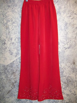 Salwar red handcrafted bead work 