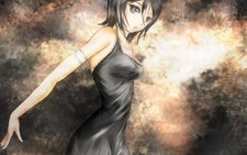 Anime bleach kuchiki rukia tony taka women boobs dark CCG Gaming Mat Desk