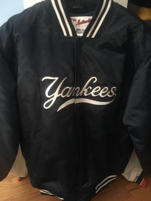 majestic new york yankees satin bomber jacket