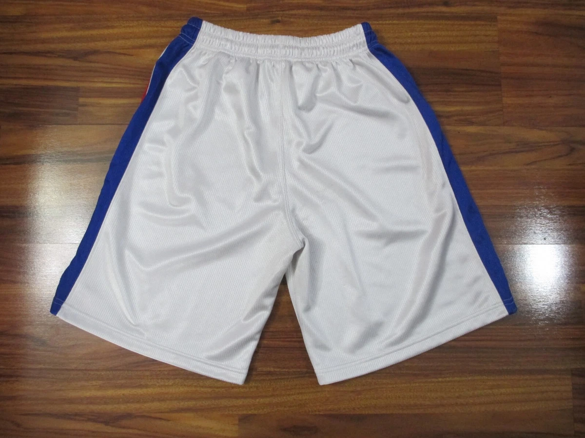 White and deals blue basketball shorts