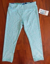 Active Life Women’s 103 Reversible Turquoise Yoga Capri Leggings Size MD NWT