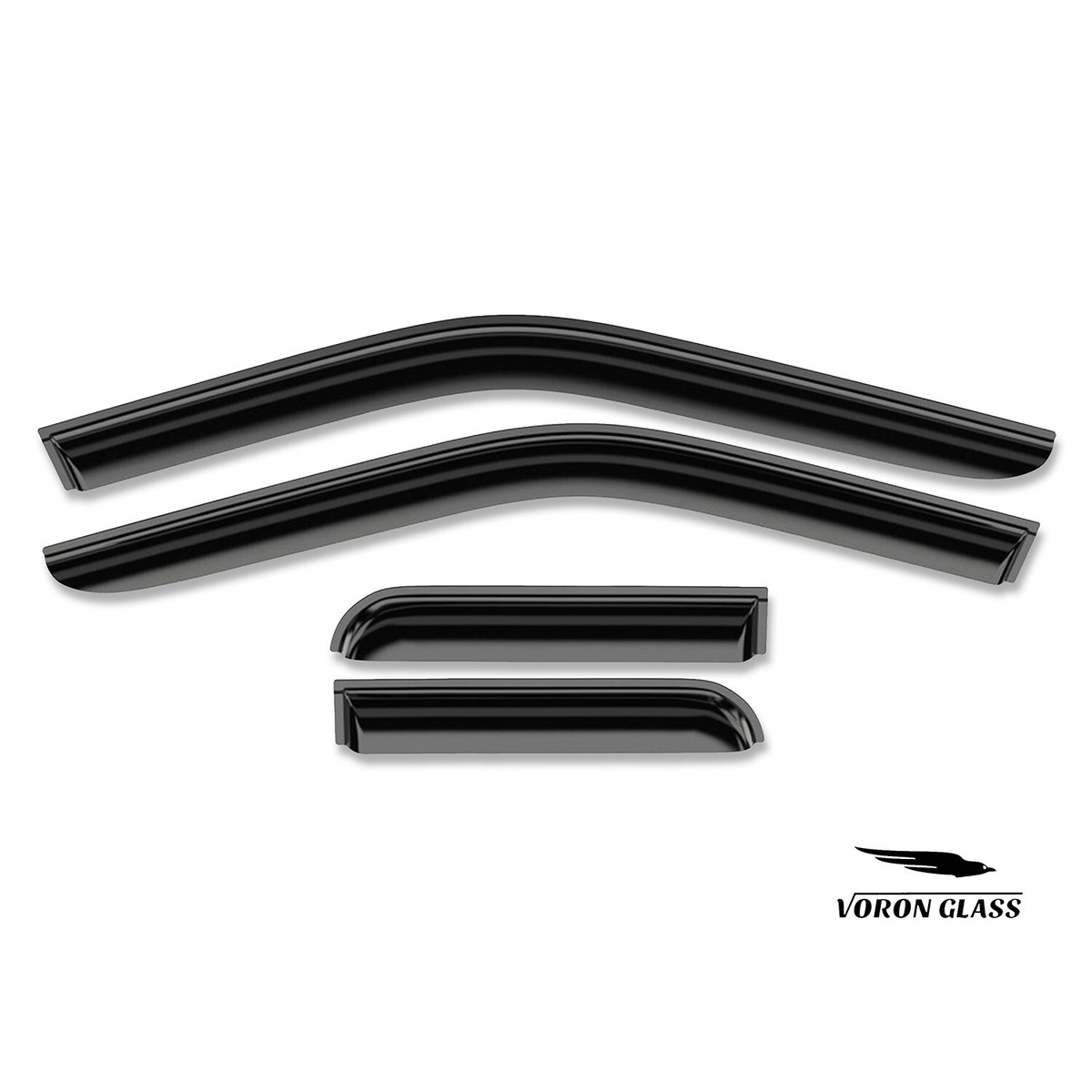 Rain Guards Vent Visors Shade for 17-22 Ford F250-F550 Super Duty SuperCab