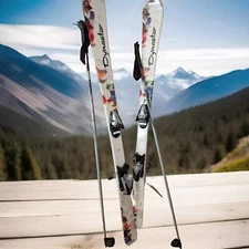 Dynastar Exclusive Snowskis 148  103 73 124 With  Salomon 130 CM 52" Poles