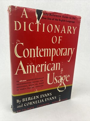 洋書 Dictionary Contemporary American Usage A dictionary of contemporary American usage Evan 1981 HC/DJ