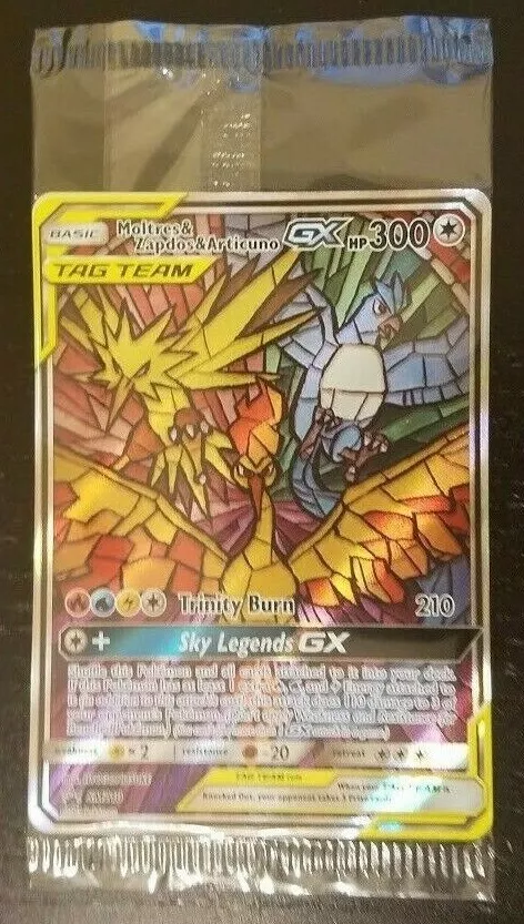 Moltres, Zapdos & Articuno GX - SM210 Full Art Ultra Rare Promo - Seal –  JAB Games13