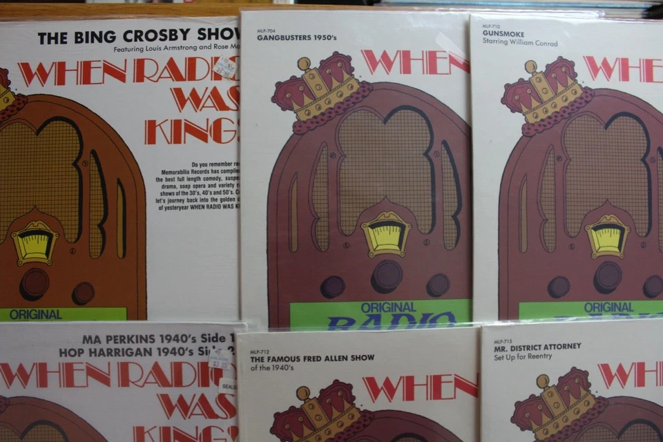 WHEN RADIO WAS KING BROADCASTS LP LOT OF 10 [NEW SEALED] INSTANT COLLECTION [65] Foto 2 de 4