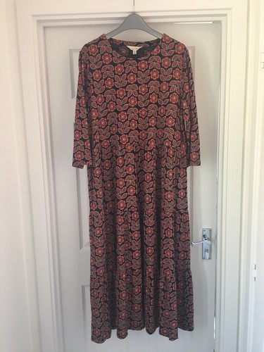 Seasalt âLine Strokesâ Tiered Jersey Dress - Dark Navy/Multi - Size 18 - BNWT | eBay