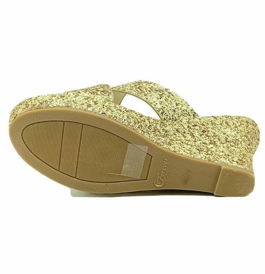 Zapatos de vestir Forever Mikki-12 dorados para mujer talla 8 Foto 4 de 4