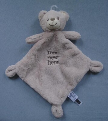 Nicotoy Schmusetuch Teddy Bär beige I am new here NEU