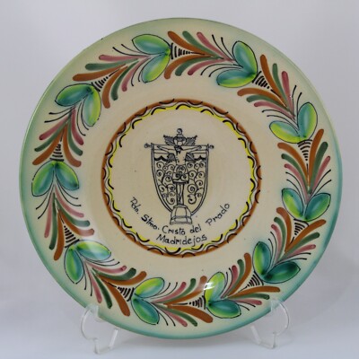 Ceramic Plate Puente Del Arzobispo Casas De La Cal, Image Cristo Del Prado