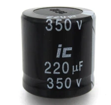 220uF 450V Snap In Electrolytic Capacitor 450V 220uF  NOS Illinois Capacitor NOS