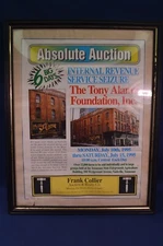Rare Tony Alamo Jacket Design Nashville Auction Flyer Advertisement,1995,Framed