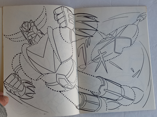 UFO ROBOT GRENDIZER NURIE COLORING BOOK Japan TV Show c.1970s USED - Picture 6 of 24