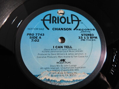 Chanson   I Can Tell 12'' Single PROMO 1979 PRO 7743