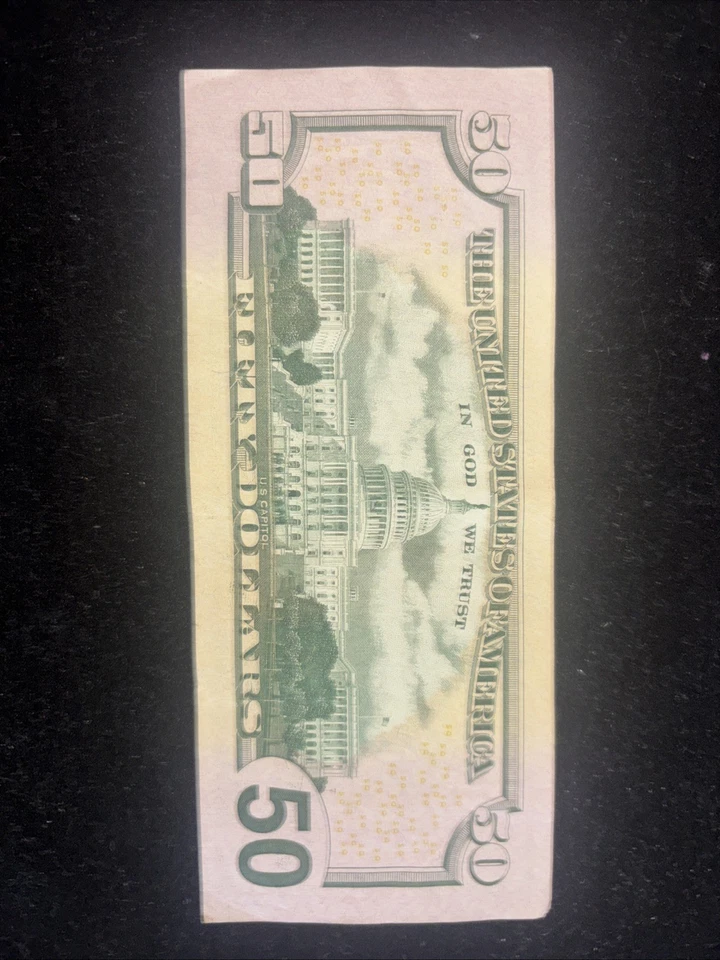Low 50$ bill star Note great Good Condition - Image 4 of 4