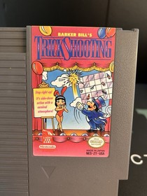 Barker Bill's Trick Shooting Nintendo NES Cartridge + Manual