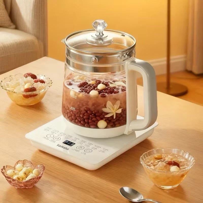 Yalulu Electric Health Pot Kettle 1.8L Glass Tea Maker 18 Functions