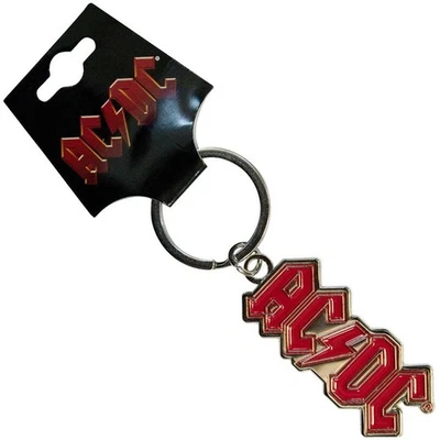 AC/DC Band Logo Silver Keychain - Image 1 of 4