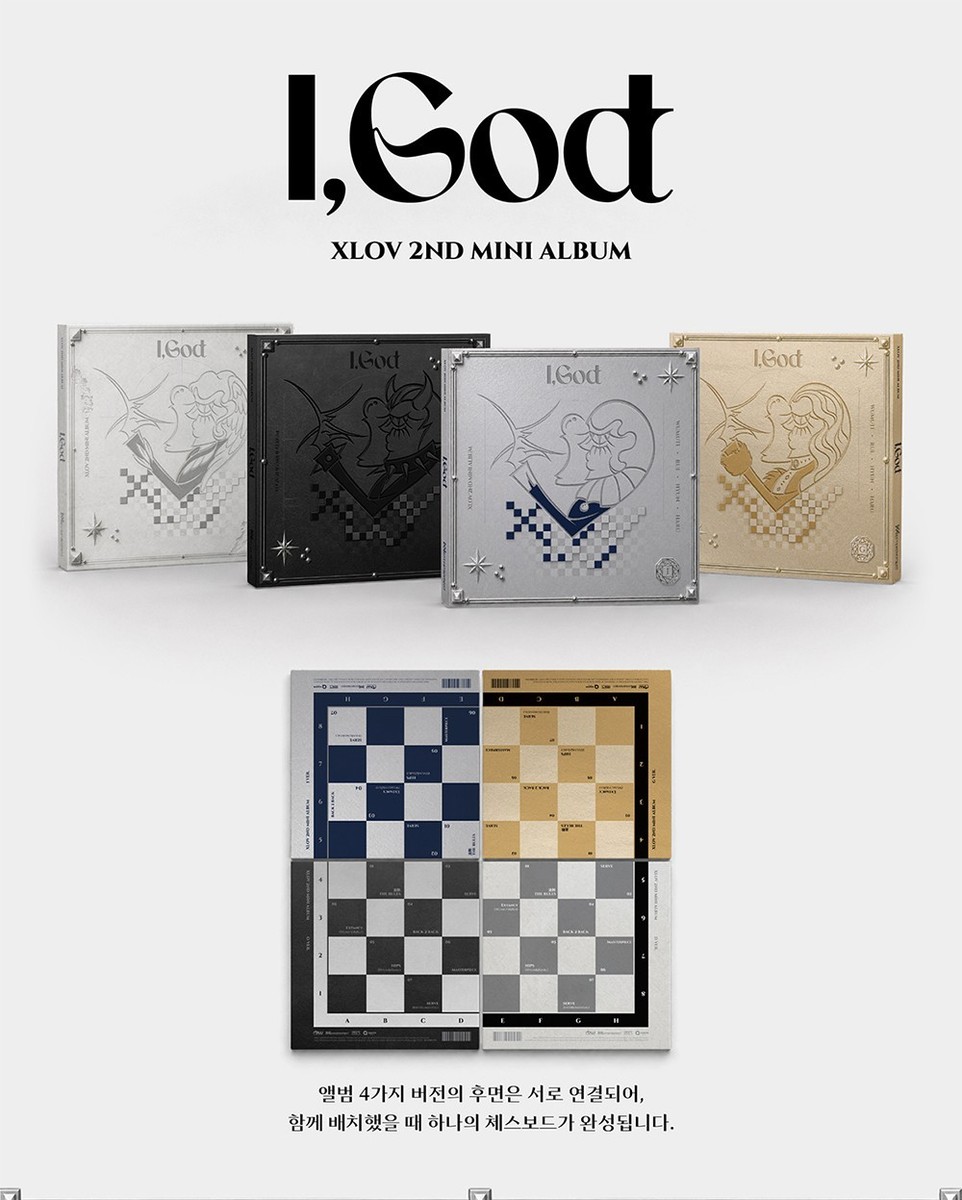 XLOV [I,GOD] 2nd Mini Album CD+Photo Book+2 Card+Mirror Message+