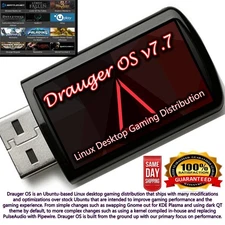 Drauger OS 7.7 Bootable USB Live Installer – Ultimate Linux Gaming OS